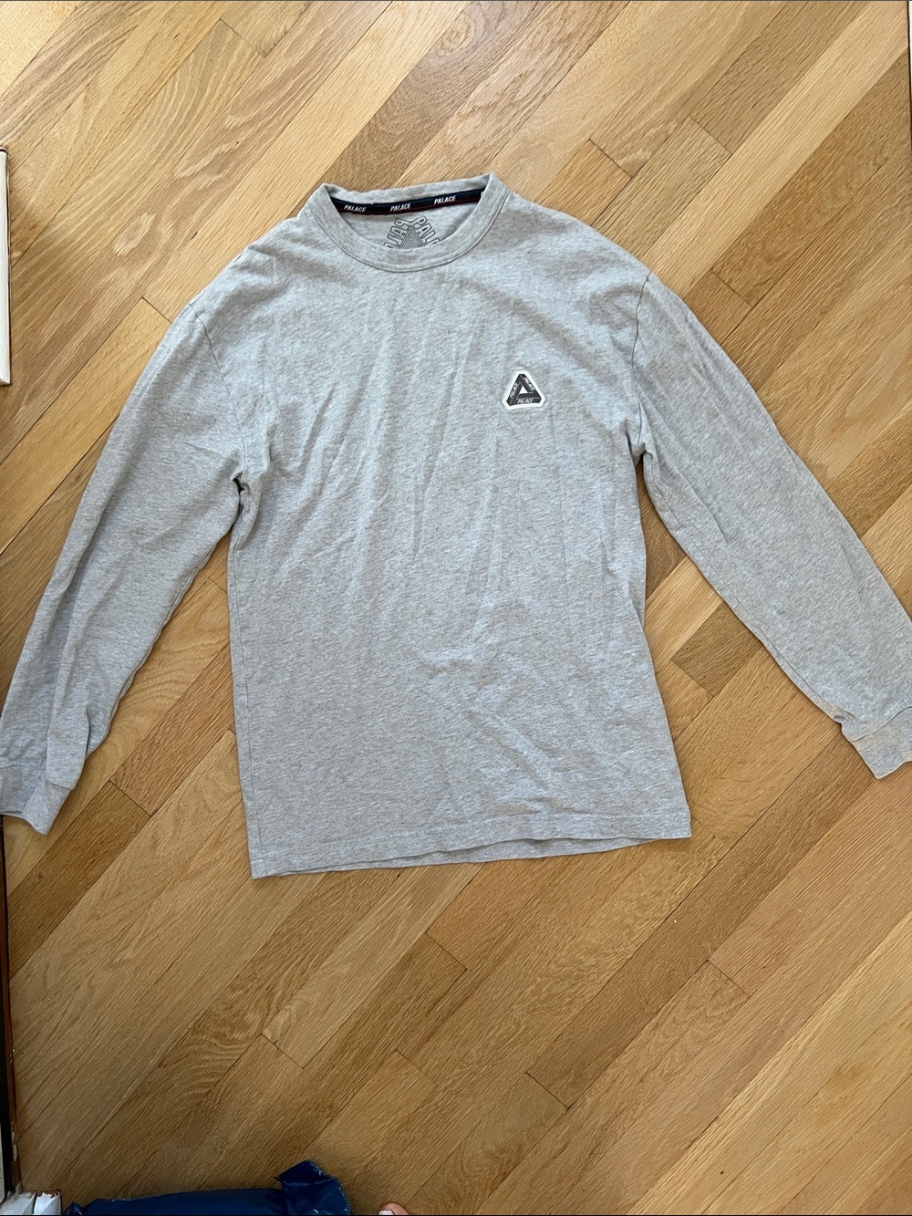 PALACE Heather Gray Long Sleeve Crewneck